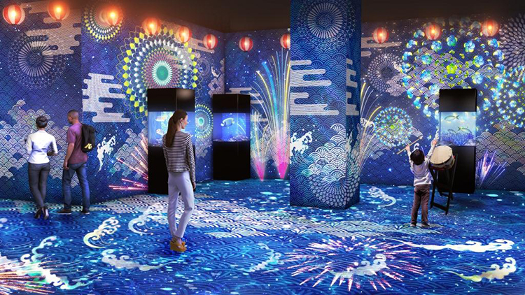 アクアパーク品川NAKED 花火アクアリウム