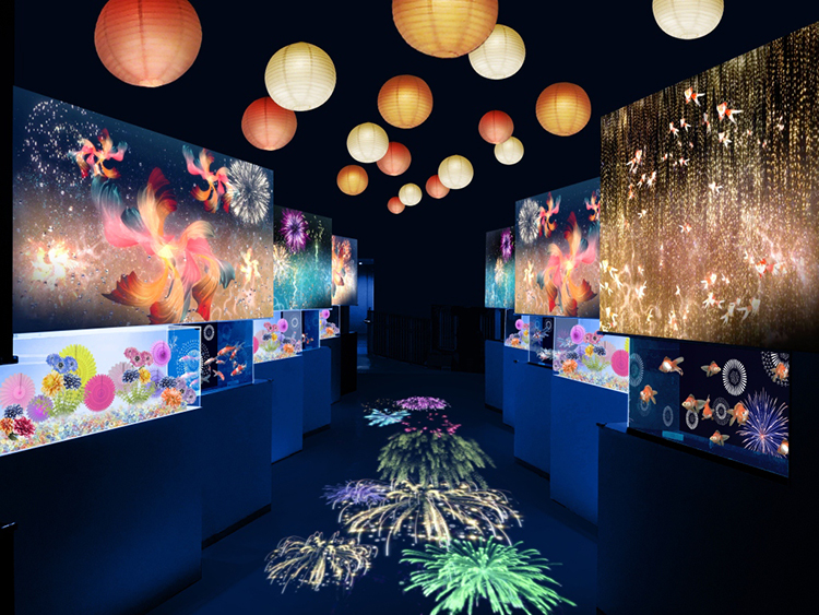 アクアパーク品川NAKED 花火アクアリウム