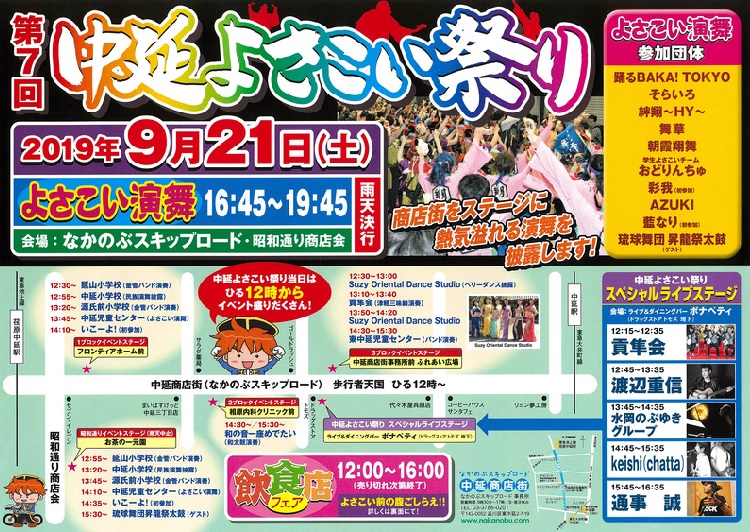 中延よさこい祭り